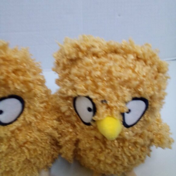 Fiesta Mr Frizzle Plush Chicken NO GLASSES 7.5" Lot of 2 - Picture 5 of 13